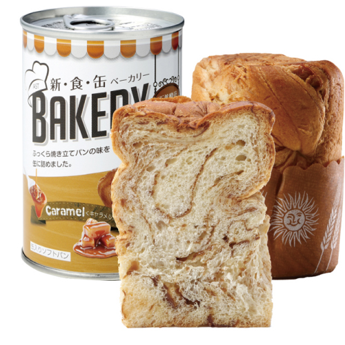 AST新食缶ベーカリー 缶入ソフトパン（キャラメル）100g 24缶