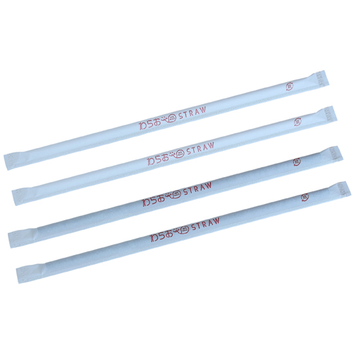 ★紙袋入ストレートストロー(4.5×210mm) 800本