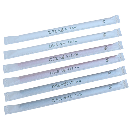★紙袋入ストレートストロー(6×170mm) 500本