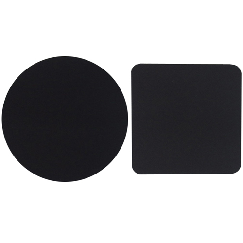 コースター90mm 黒（丸・四角）5000枚｜紙コップ・プラカップ