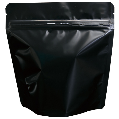 AT COFFEE  100g × 4袋 COT-872 コーヒー用スタンドチャック袋100g黒 インナーバルブ付