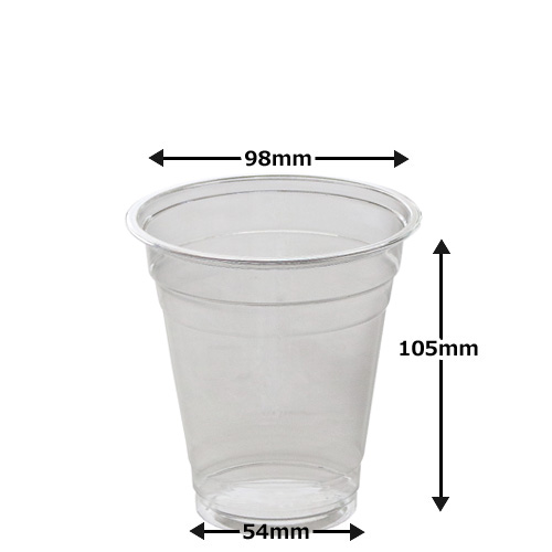 プラスチックカップ（PET）D98-14オンス 50個