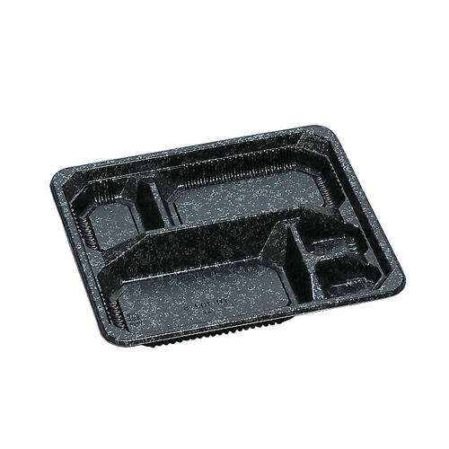 弁当容器 TR-102-5H みかげ黒 400枚