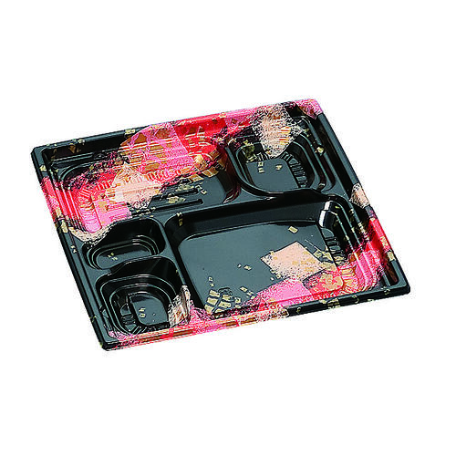 弁当容器 巧膳22-1H  華やぎ赤 600枚