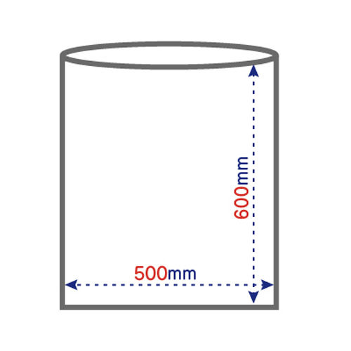 asunowa 再生ごみ袋LD20L 0.02mm 乳白半透明 600枚