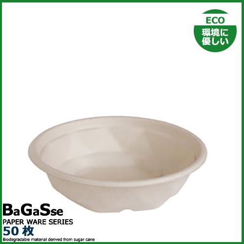 バガス ダイヤボウル 500ml 50枚