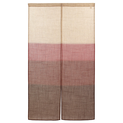 麻風スラブ 45869 半間のれん 段ぼかし エンジ｜紙コップ・プラカップ