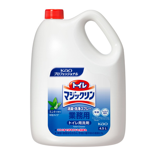 トイレマジックリン 消臭・洗浄スプレー ミントの香り 業務用 4.5L×4本