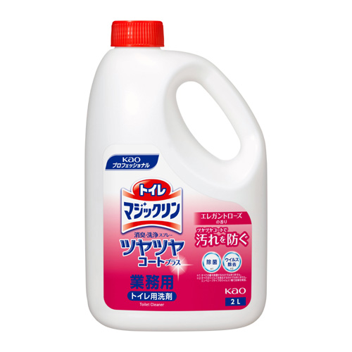 トイレマジックリン 消臭・洗浄スプレー ツヤツヤコートプラス エレガントローズの香り 業務用 2Ｌ×6本