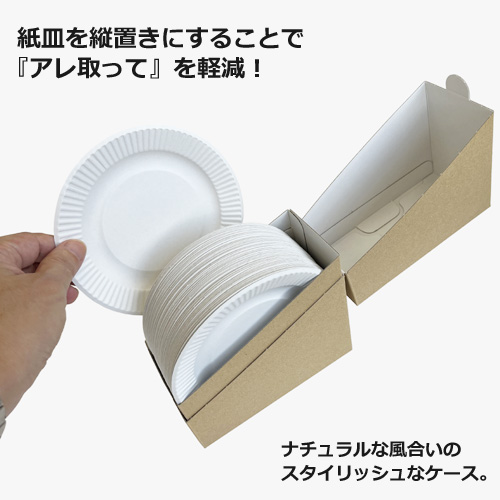 卓上紙皿15cm 1200枚（100枚×12小箱）｜紙コップ・プラカップ
