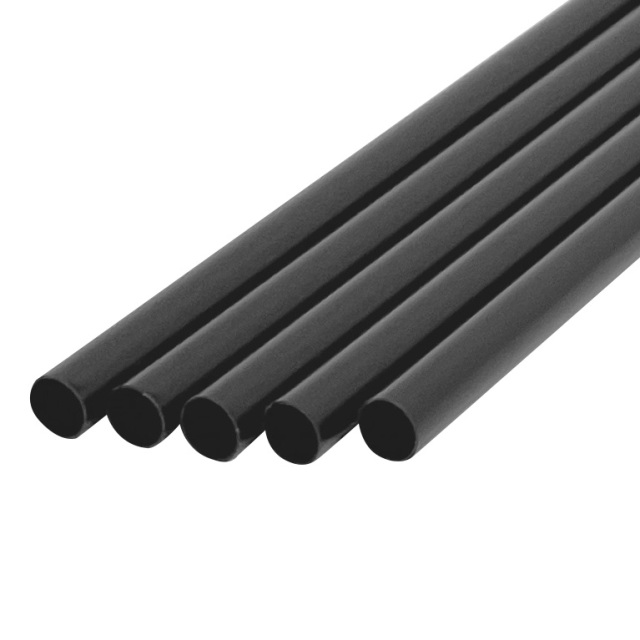 B363 わらおstrawバイオマス25 ストレートストロー 裸4.5×180mm 黒 20000本
