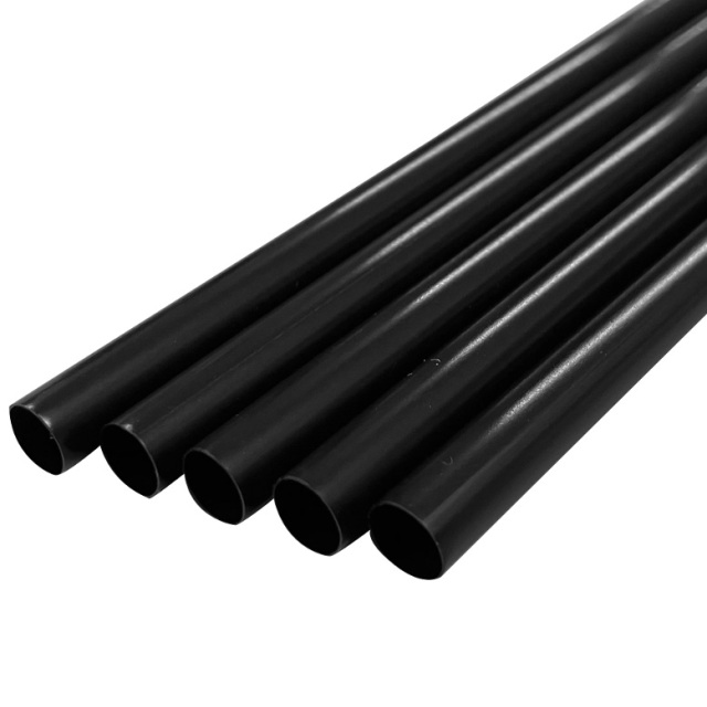 B504 わらおstrawバイオマス25 ストレートストロー裸6mm×210mm 黒 500本