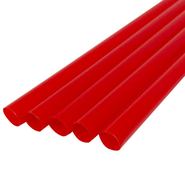 B573 わらおstrawバイオマス25 ストレートストロー裸8mm×210mm 赤 300本
