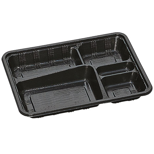 福助工業 0576220 LC-610 黒（かぶせフタ付）400セット（電子レンジ不可）