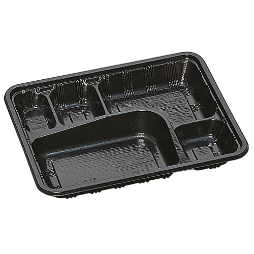 福助工業 0576239 LC-613 黒（かぶせフタ付）600セット（電子レンジ不可）