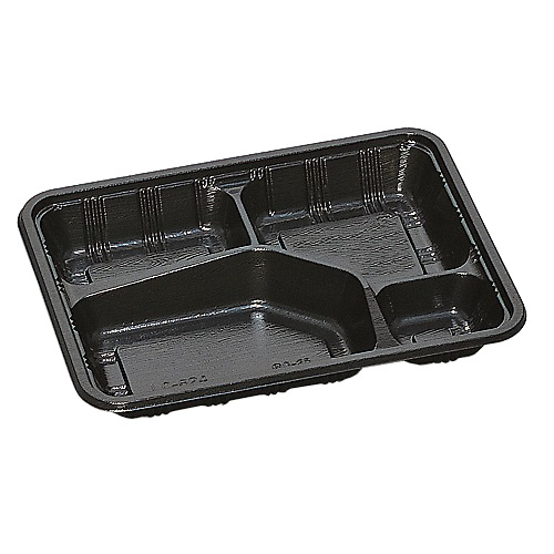 福助工業 0576271 LC-624 黒（かぶせフタ付）600セット（電子レンジ不可）