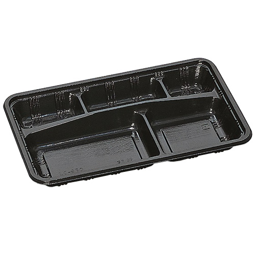 福助工業 0576298 LC-630 黒（かぶせフタ付）400セット（電子レンジ不可）