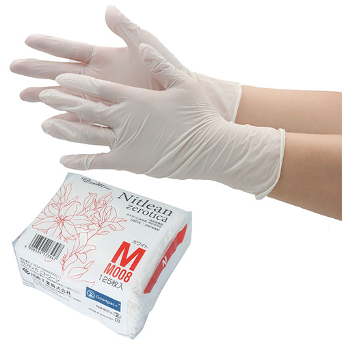 M008 ゼロティカニトリーン ホワイト M 2000枚