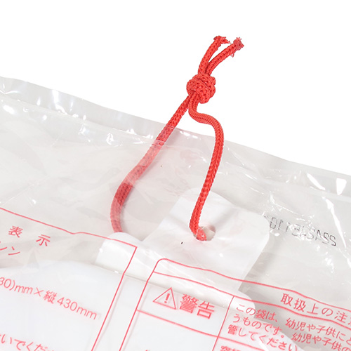 エプロンスーパーライトひも付き袋 M 35号 乳白 2000枚