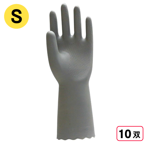 2150 ビニール手袋 薄手 1P S グレー 10双