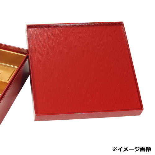 箱坂ページ 紙製重箱 VCBOX四角7寸赤杉蓋 60枚｜紙コップ・プラカップ