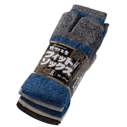 6211 のびのびソックス 指付 3面杢 5足組×40束（200足）