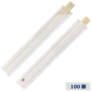 割り箸 MO元禄箸 箸袋入り(白) 100膳