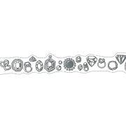 ★マスキングテープ 箔押し宝石