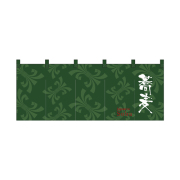 【受注生産】納期10日程度 厚手ポリエステルのれん 45955 蕎麦