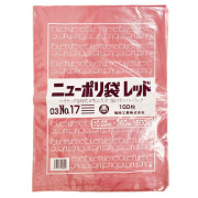 ニューポリ規格袋 レッド0.03 No.17 360 ×500mm 1500枚（福助工業 0452319）