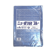 ニューポリ規格袋 ブルー0.03 No.12 230 ×340mm 3000枚（福助工業 0445215）