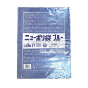 ニューポリ規格袋 ブルー0.03 No.17 360 ×500mm 1500枚（福助工業 0445568）