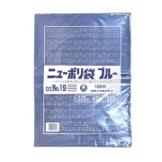 ニューポリ規格袋 ブルー0.03 No.19 400 ×550mm 1000枚（福助工業 0447366）