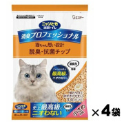 ニャンとも清潔トイレ 消臭プロフェッショナル 脱臭・抗菌チップ 小さめの粒 4.4L×4袋