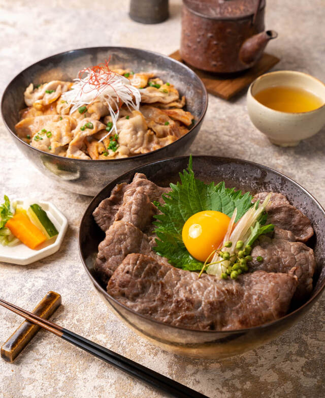 贅沢牛丼・豚丼（和紙包み） 一真 みやこんじょ産直LiveShopping