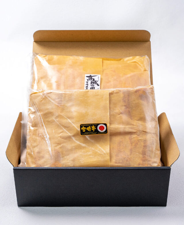 贅沢牛丼・豚丼（和紙包み） 一真 みやこんじょ産直LiveShopping