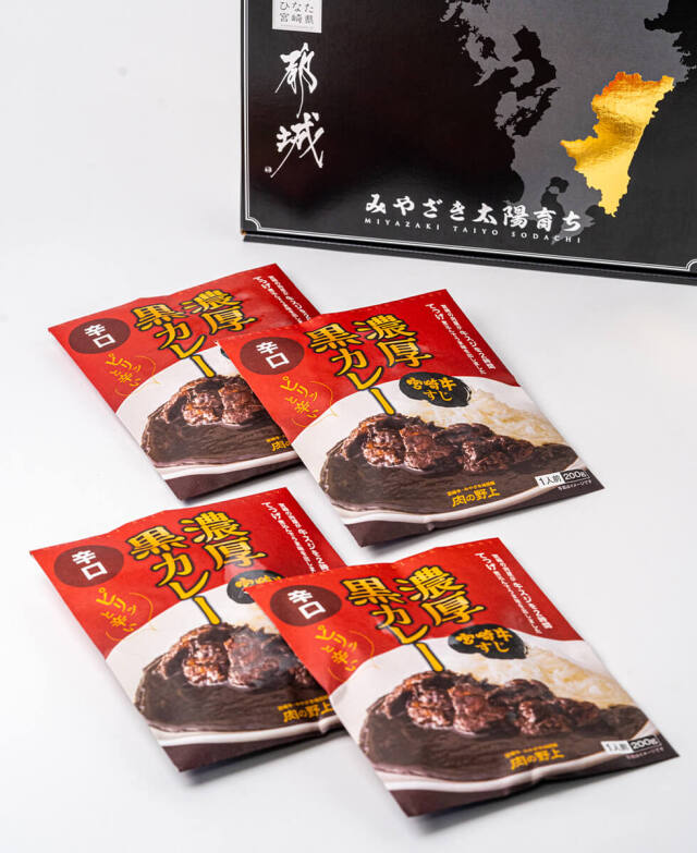 宮崎牛牛スジ濃厚黒カレー(辛口) 野上食品 みやこんじょ産直LiveShopping