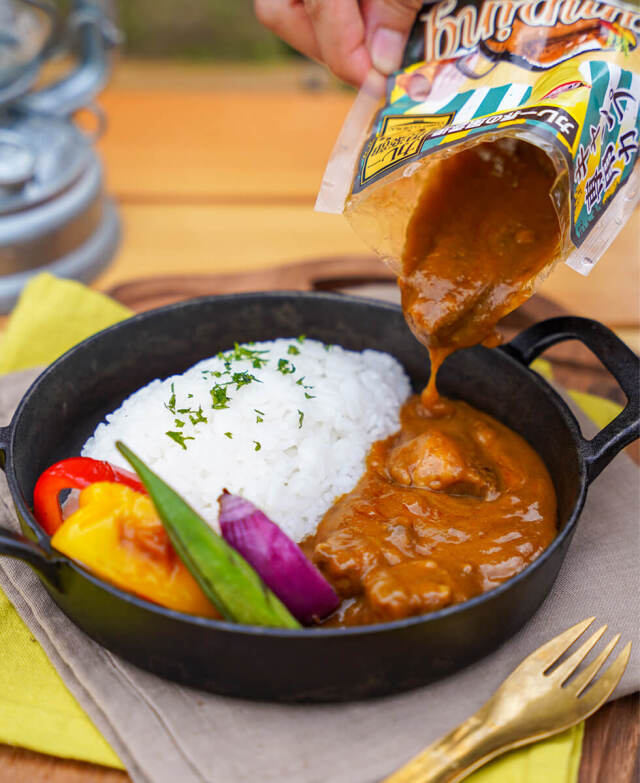 キャンプ専用カレー6食セット カレー倶楽部ルウ みやこんじょ産直LiveShopping