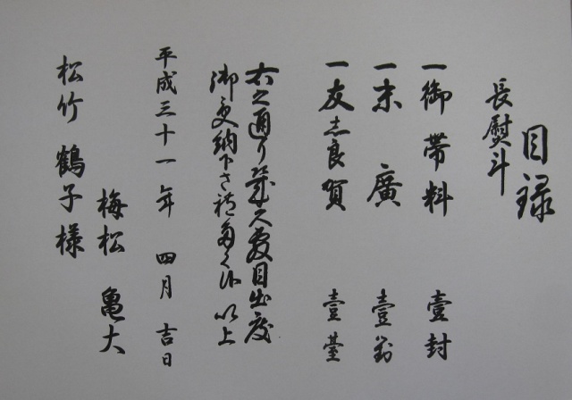 結納筆耕