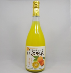 愛媛吉田みかん【いよかん・伊予柑】！ストレートみかんジュース720ml　1本