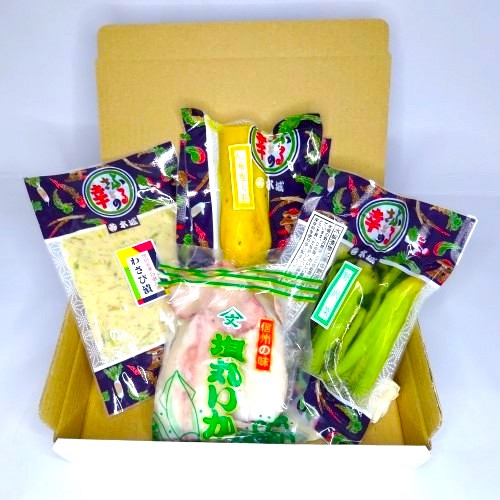 送料無料 塩丸いかセット01 信州松本東町 水城漬物工房