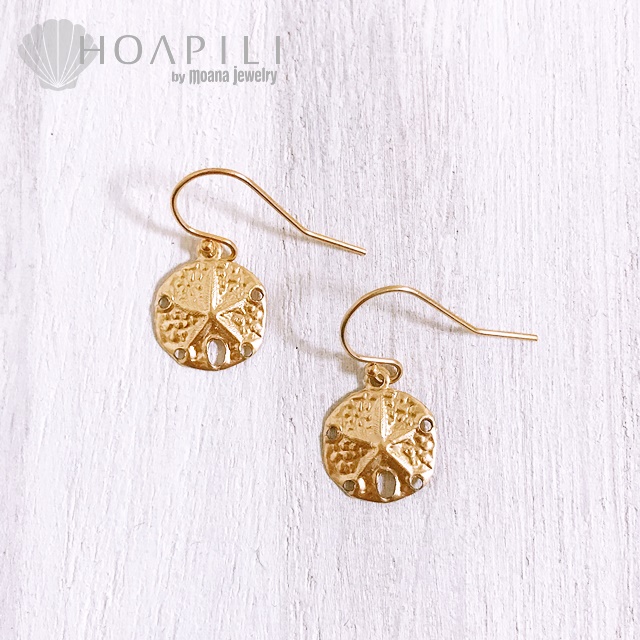 hp_p182　14KGF　サンドダラーピアス♪　Sand Dollar