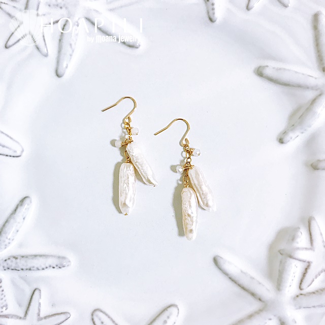 hp_p194　ケシパールの14KGFピアス　Keshi Pearl