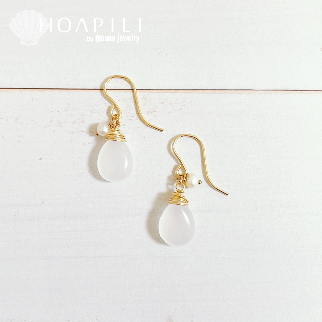 hp_p311 14KGF製 ホワイトジェードピアス