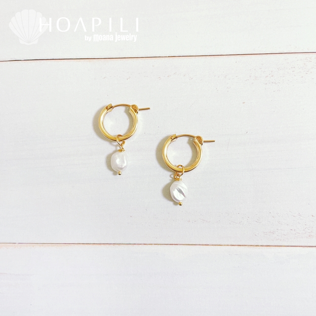 hp_p314 2Way 淡水パール 14KGFミニフープピアス　Huali