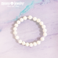 moana_b131 マザーオブパール 水晶 ブレスレット