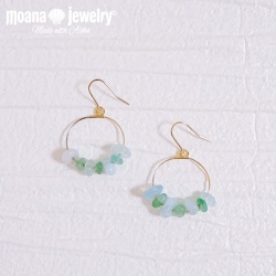 moana_p359　海を感じるフープピアス　 sea