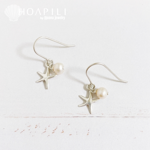 hp_p271 SV925ヒトデピアス Pearl&STAR FISH