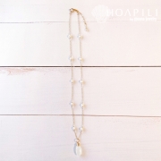 14KGF ネックレス 海を感じるシェル・珊瑚・天然石を使用した