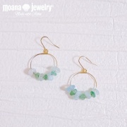 ピアス・イヤリング 海を感じるシェル・珊瑚・天然石を使用した
